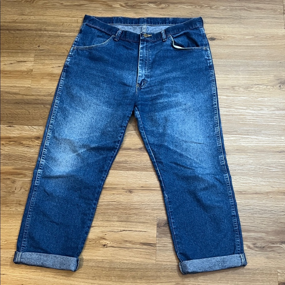Wrangler Women's Boyfriend Jeans in Classic Blue size 14/16